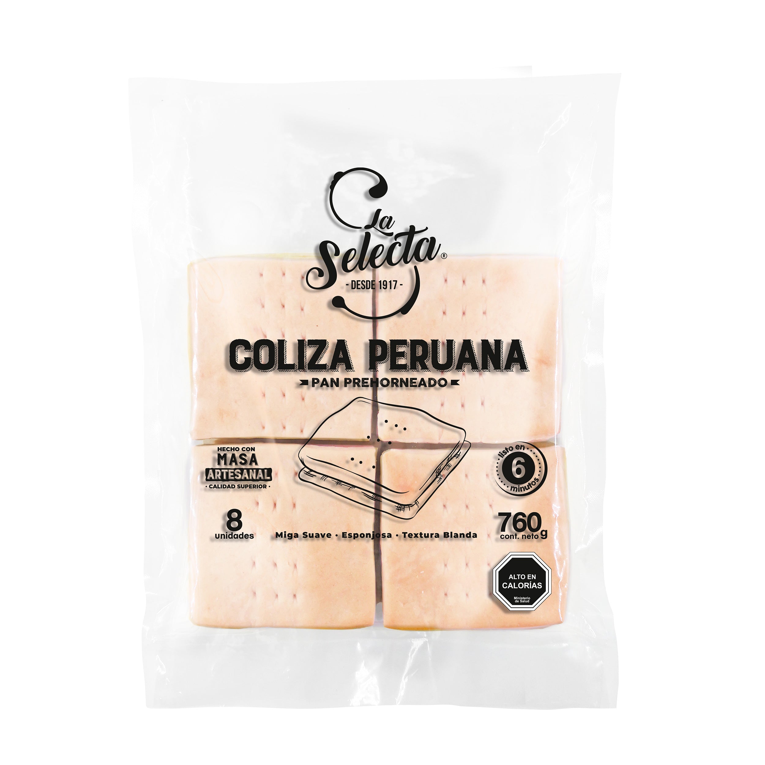 Coliza Peruana Pre Horneada 8 Unidades